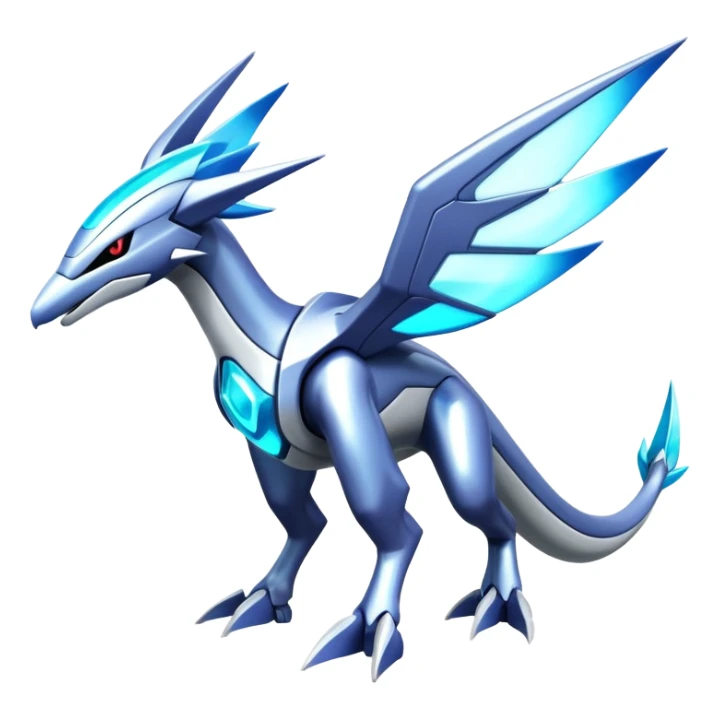 Futuristic Epic Legendary Shiny Cyber-Latios-Dialga-Suicune-Creature, (full body) sticker