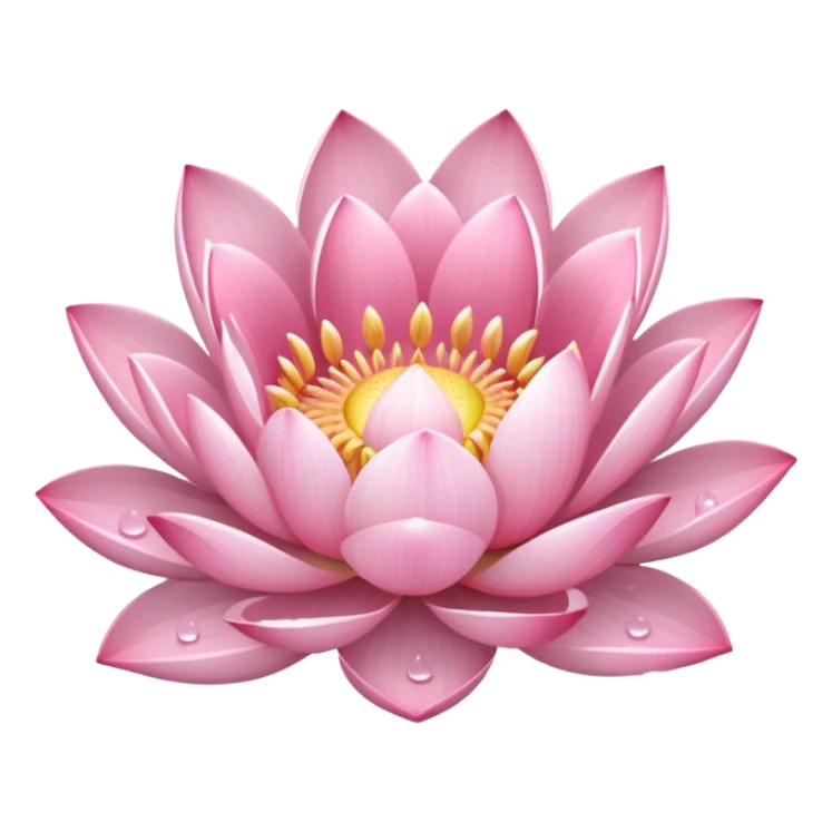 pastel pink lotus sticker