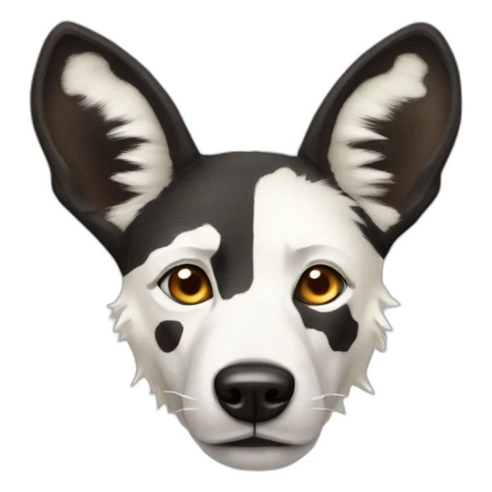 Albino wild African dog  sticker