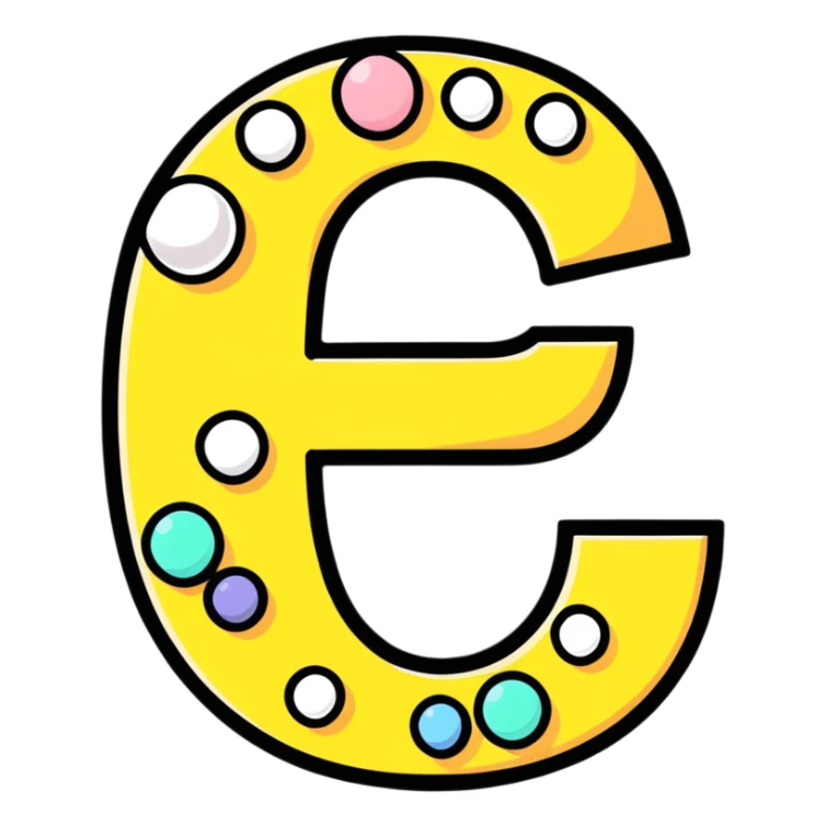 Elegant number 6 made of pearls or with pearl decorations sticker