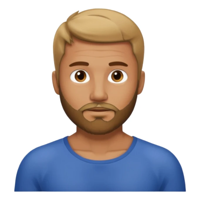 Man with a short full beard, Styled hair, Best looking man in the planet, onepiece style sticker