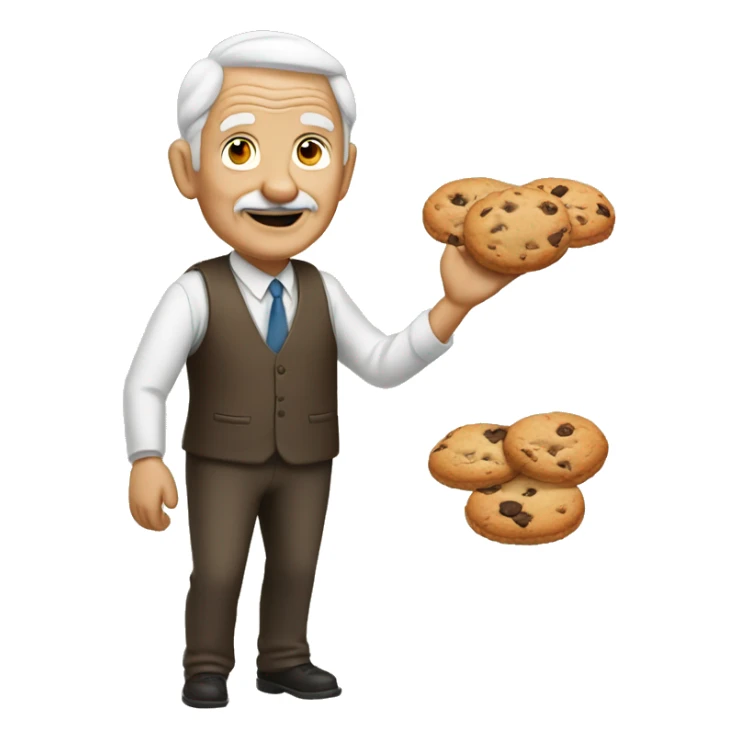 White GRANPA selling cookies sticker