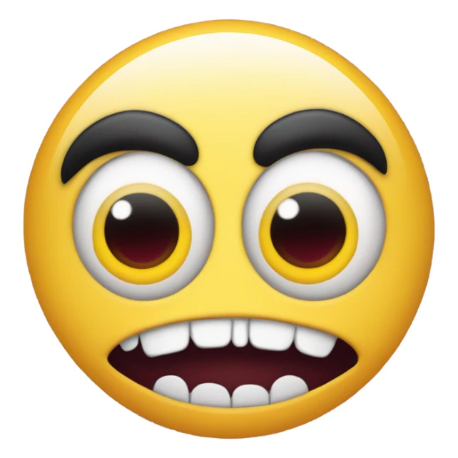 Taking mask of a cute face off, revealing evil emoji sticker