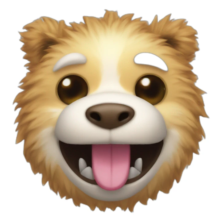 furry toy  lots of teeth, no arms or legs sticker