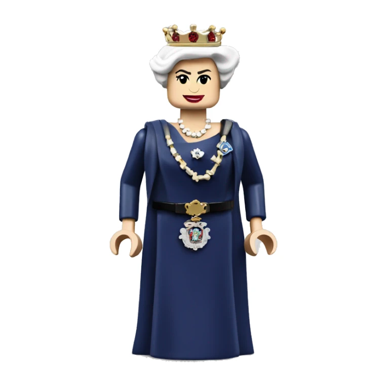 QUEEN ELIZABETH II lego full body sticker