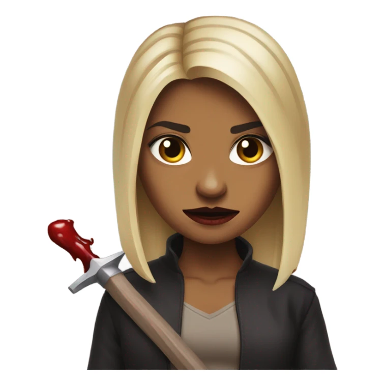 Buffy the Vampire Slayer with blood sticker