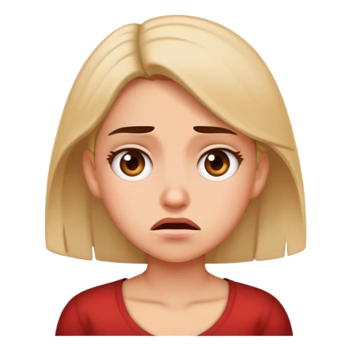 Girl disgusted and confused  sticker