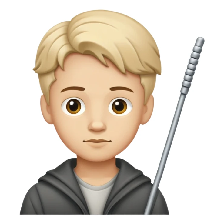 A german boy who folds metal sticks sticker