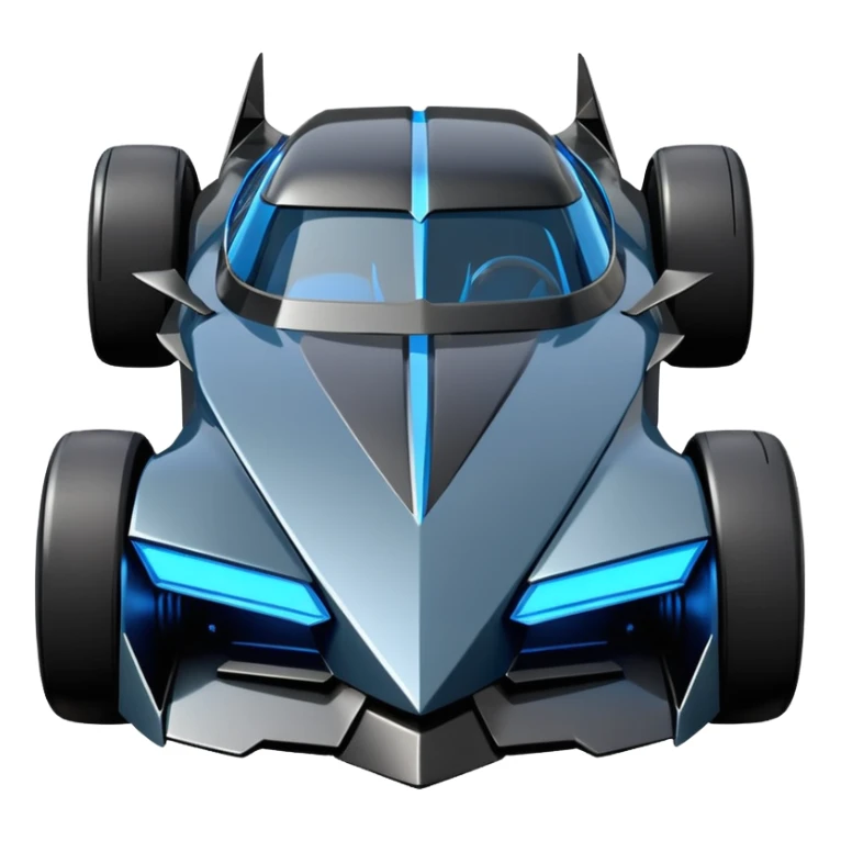  the animated series aerodynamic futuristic Batmobile loosely based on 1936 cord 812 (flat long straight faceted mechanical body) stealthy understated hot rod  sticker