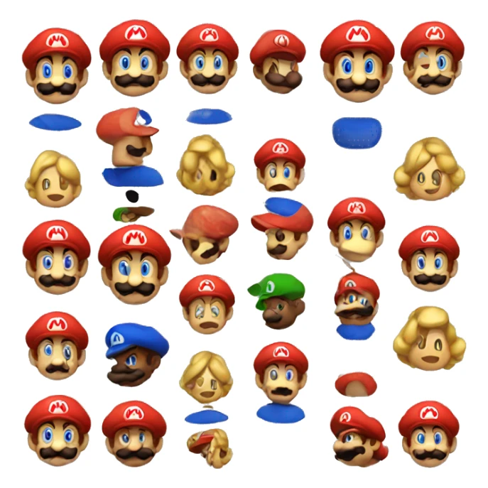 Mario in the Emoji Artstyle sticker