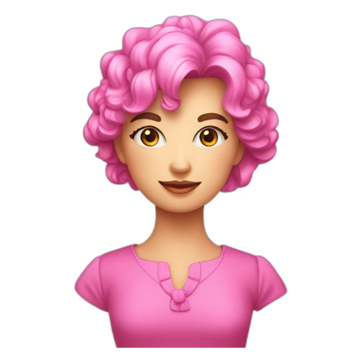 Un fiocco stilizzato di colore rosa sticker