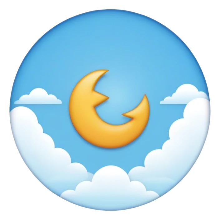 Un visto blanco con fondo celeste en un círculo  sticker