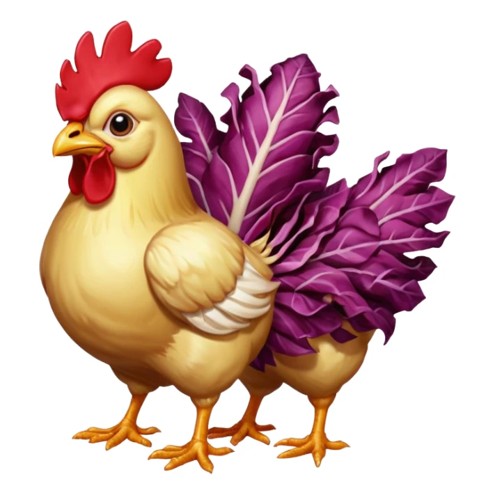 sfondo trasparente emote con polli e radicchio animati gamer sticker