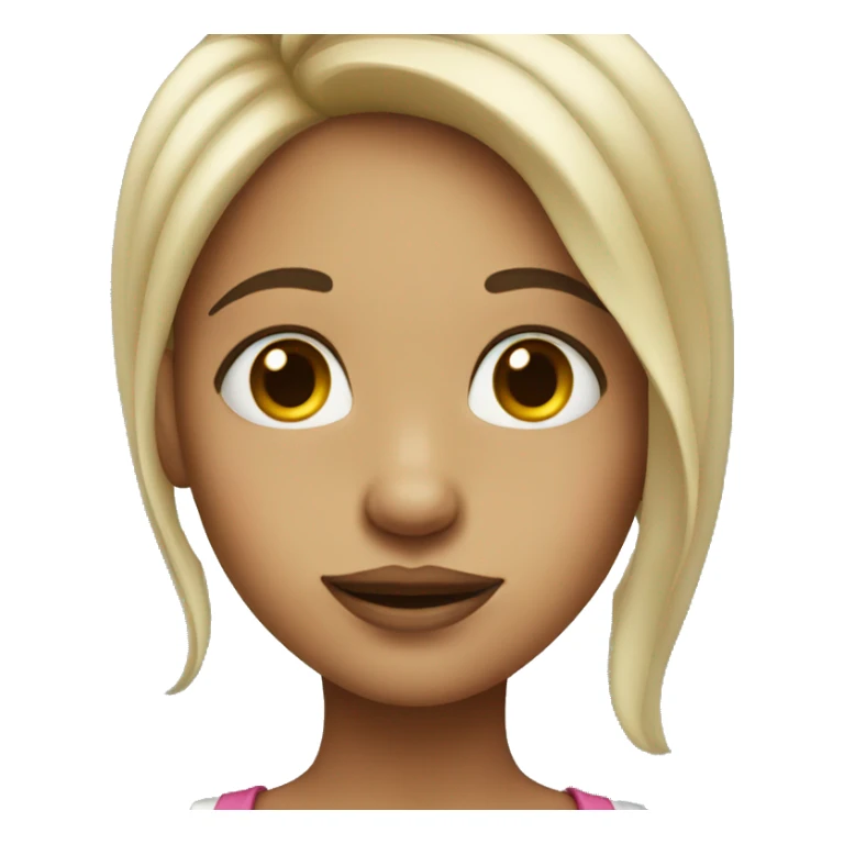 a girl with a big nose piercing sticker