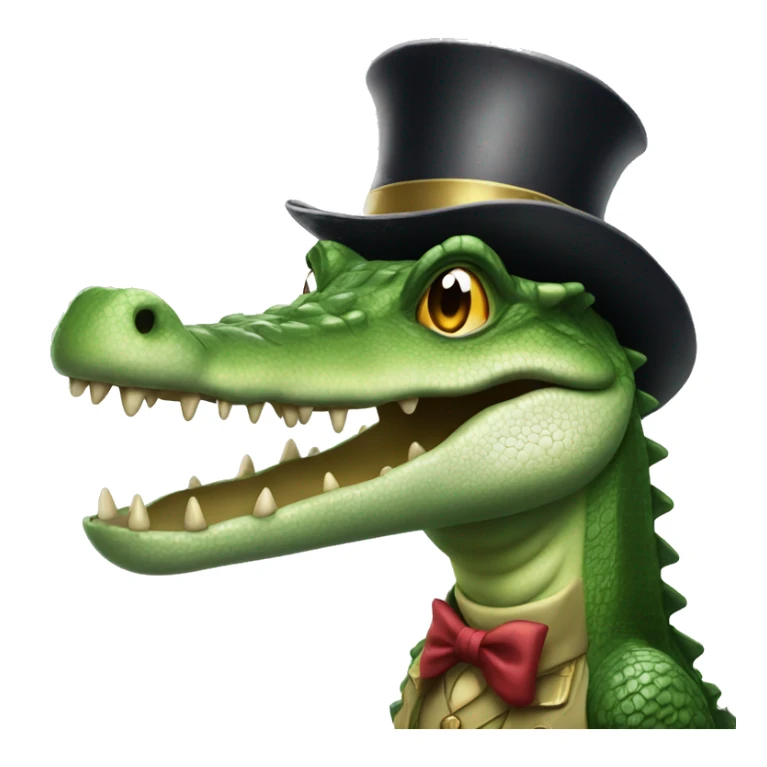 Crocodile as a Magician sticker