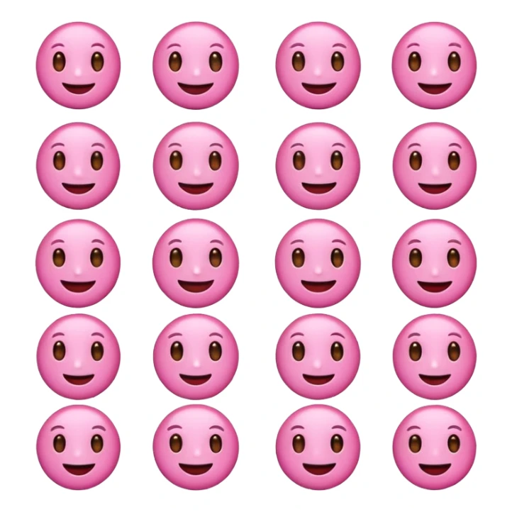 cute beauty pink emoji pack sticker