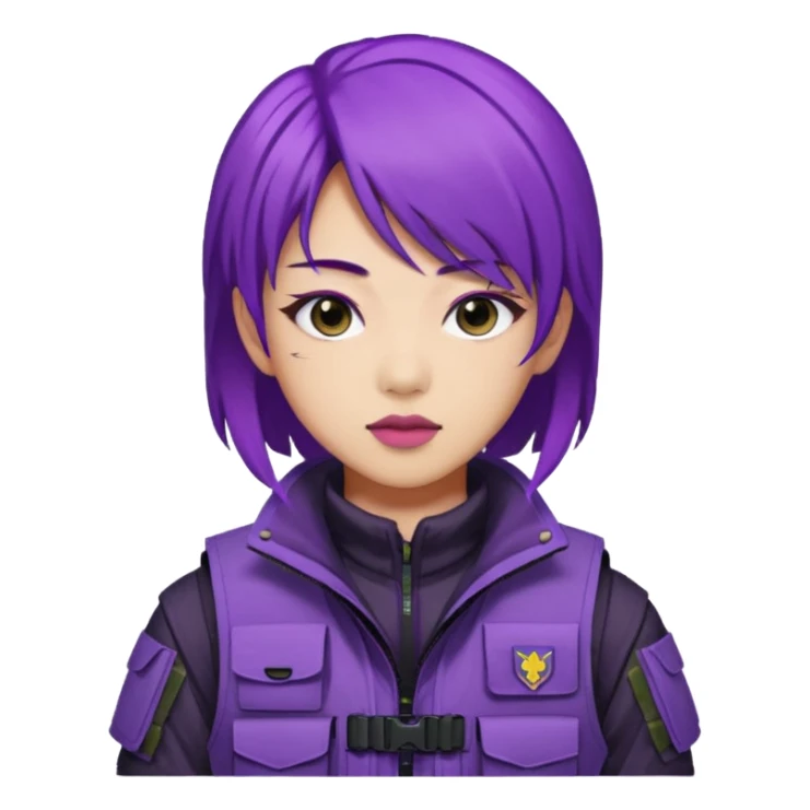 kpop hunters Rumi purple hair a sian sticker