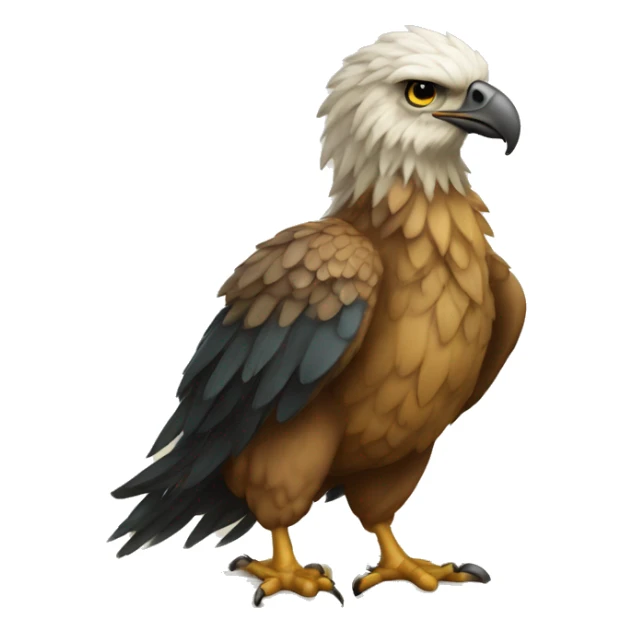 águia segurando um livro sticker