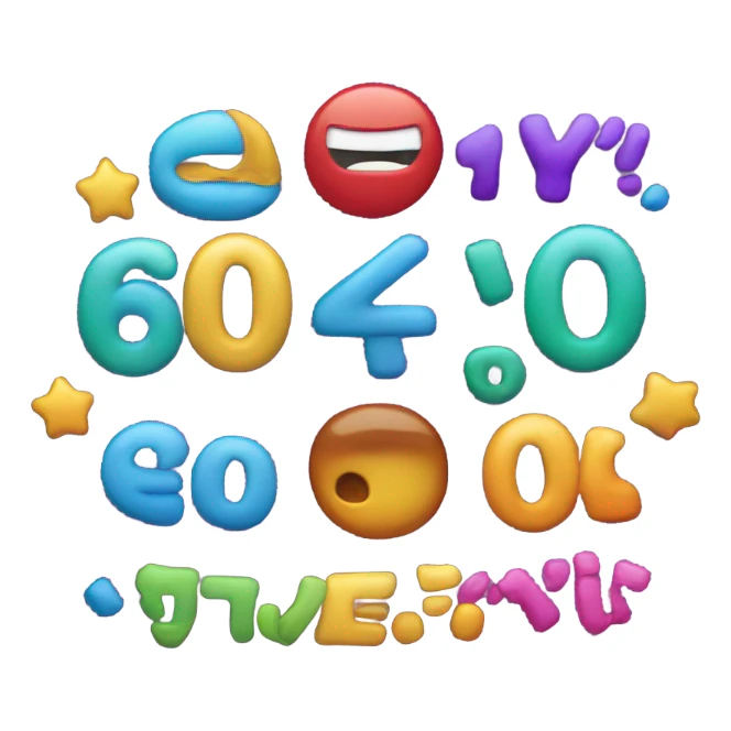 100 emoji but instead of 100, it says 60 sticker