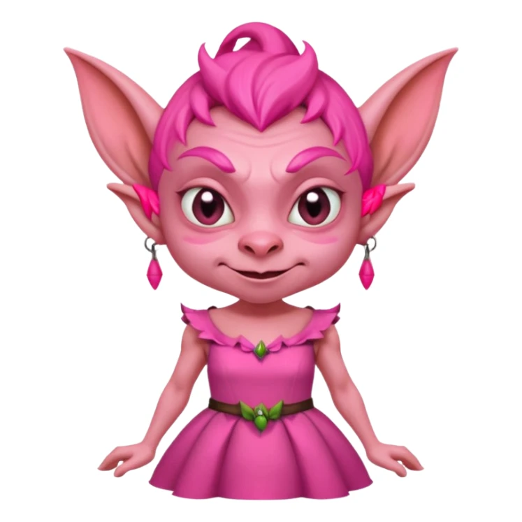 Goblin pink dress  sticker