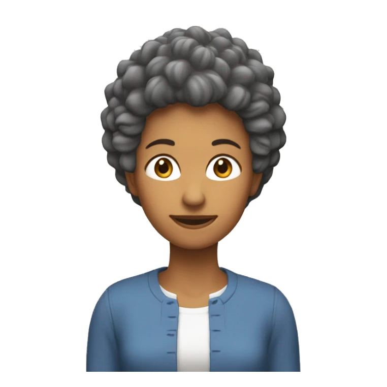 Une maman qui a la tête d’un hérisson   sticker