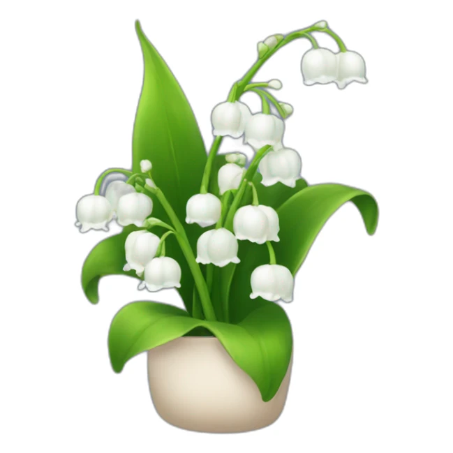 Lilly of the valley sticker