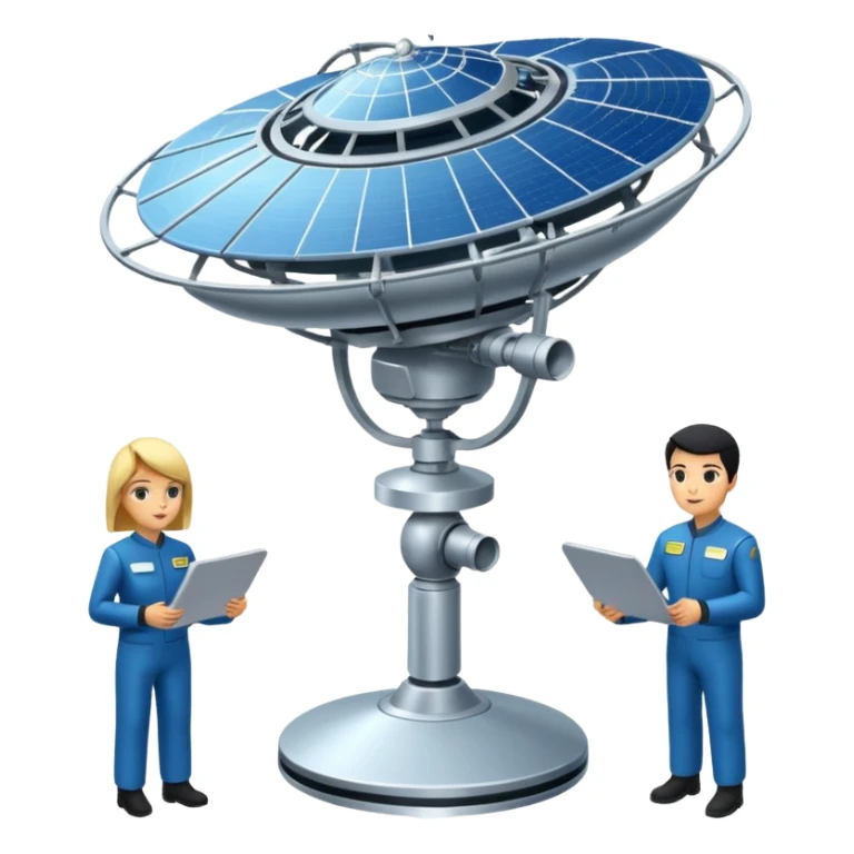 satellite qui observe plein d’unités sticker