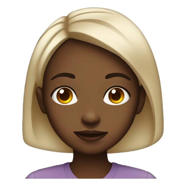 Black girl giving side eye sticker