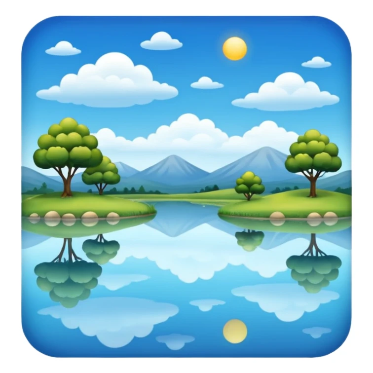 A pond is a small, still body of water—usually smaller than a lake—often shallow enough for sunlight to reach the bottom in most areas. It can be natural, formed by springs or rainfall collecting in a low area, or man-made, like a farm or garden pond. sticker