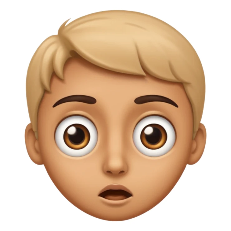 😮 this emoji with wide and big surprised eyes sticker