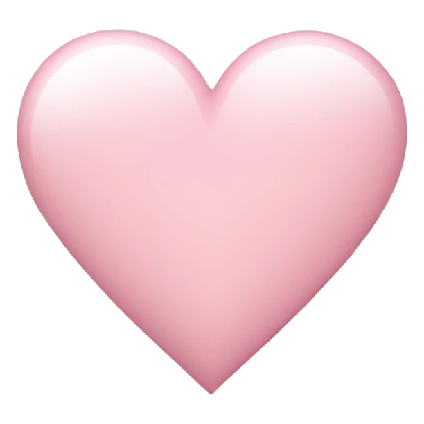 Light pink heart sticker
