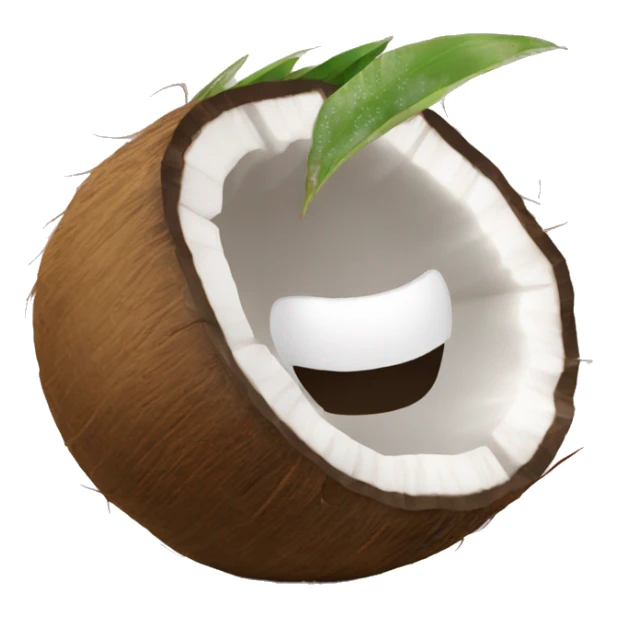 a coconut little kiss sticker