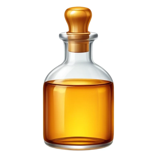 Bottle of hair oil. sticker