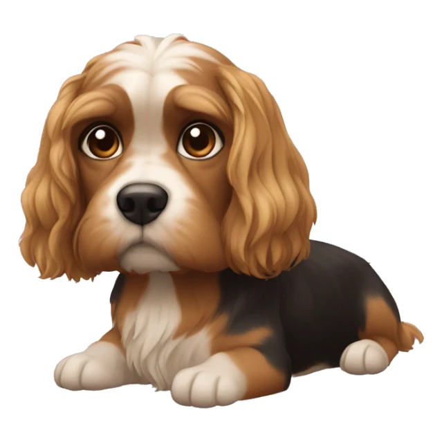 Perro yorshire y su dueña morena sticker