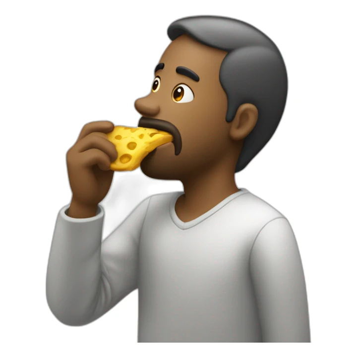 homme qui mange une glacr sticker