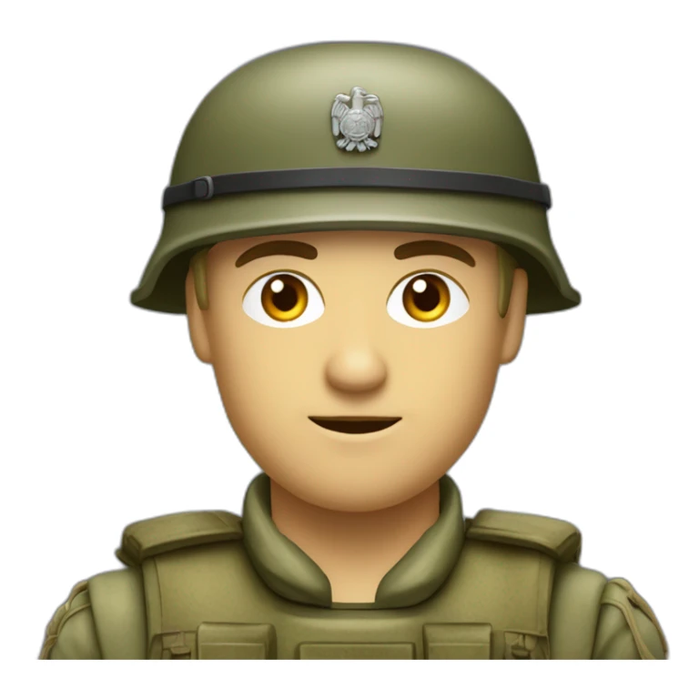 Soldat allemand blanc eeconde guerre mondiale sticker