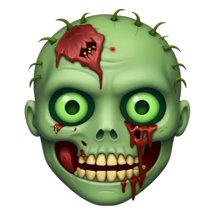 Oi eu quero um emoji de zumbi sticker