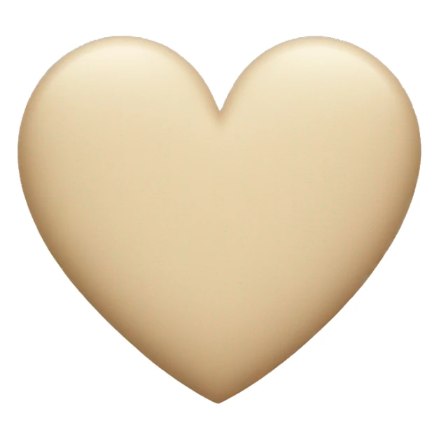 Beige Heart  sticker