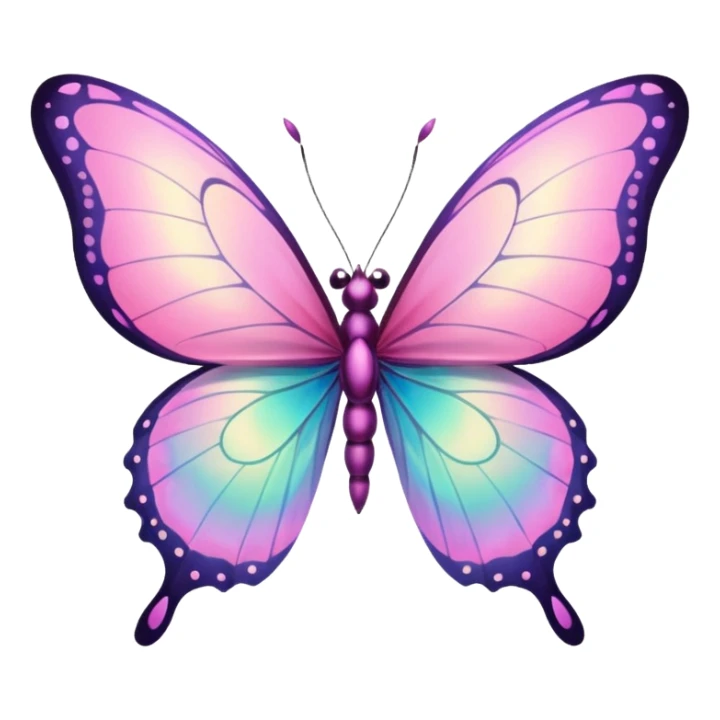 Pink Fairy Garden Butterfly sticker