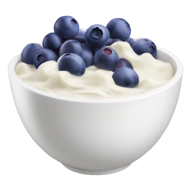 yoghurt bowl with grapes and blueberries sticker