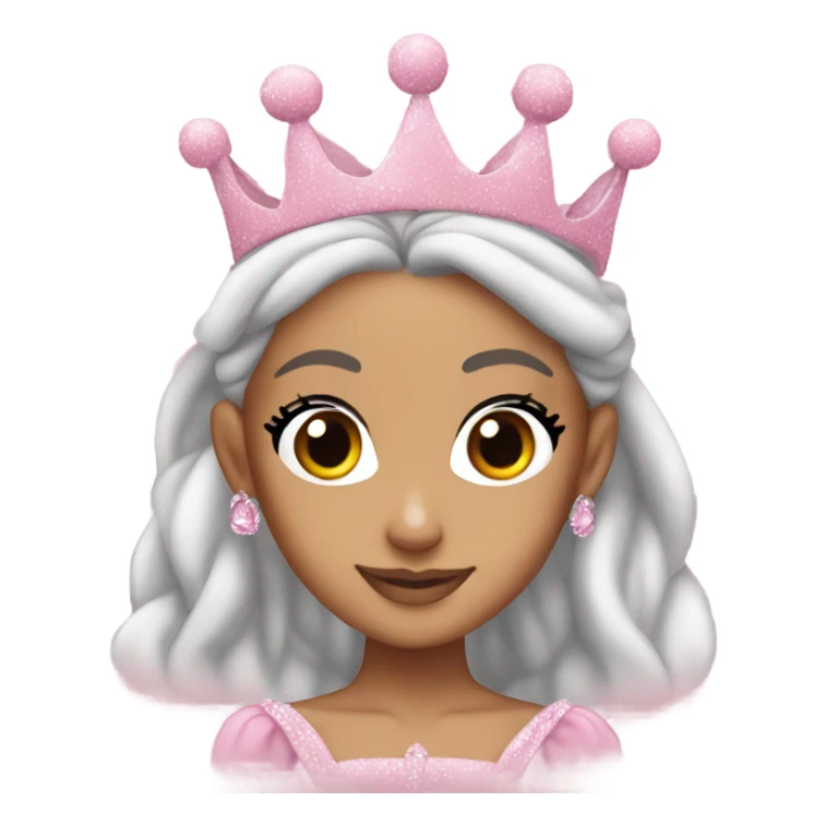 Ariana grande as a pink princess sticker