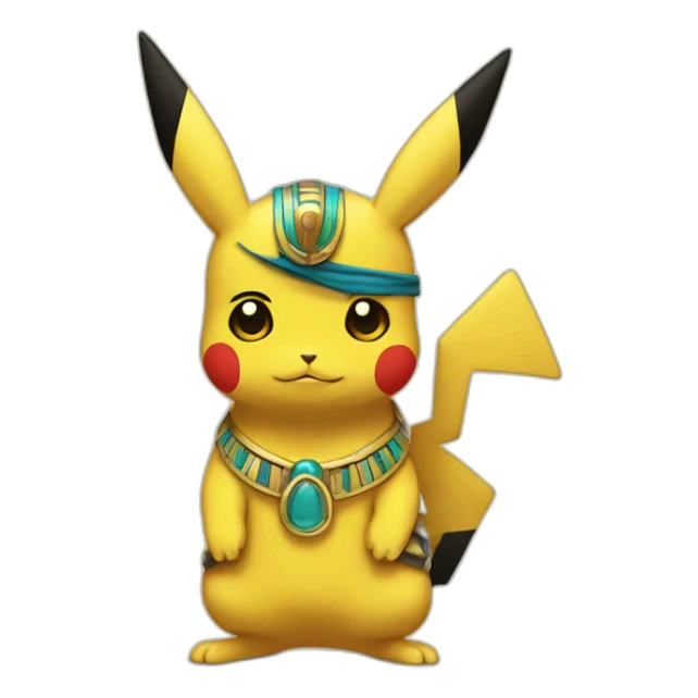 egyptian style pikachu sticker
