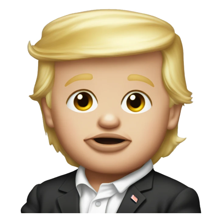 Donald trump as a baby sticker