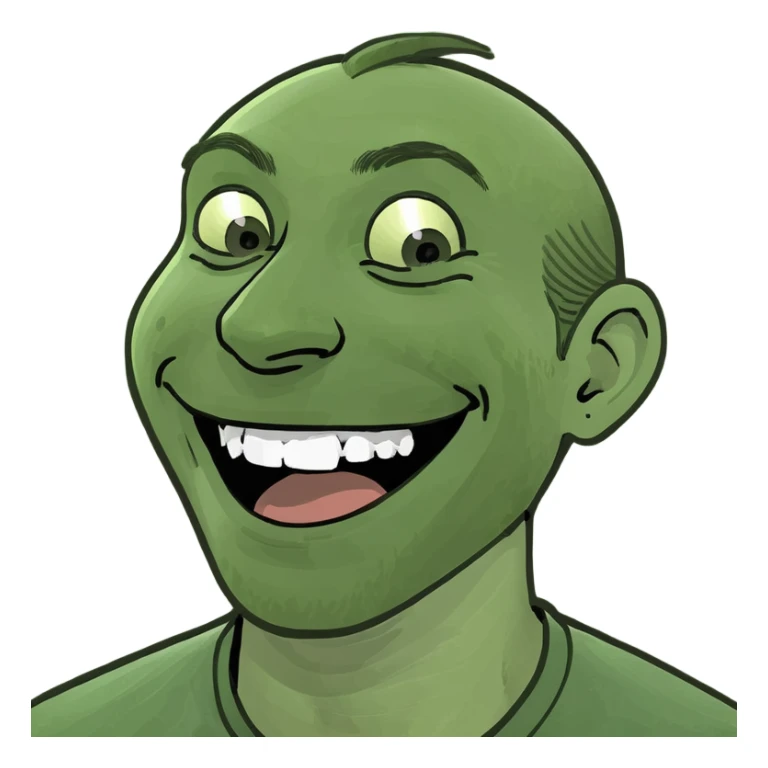 Arms crossed over necked choking guy laughing  sticker