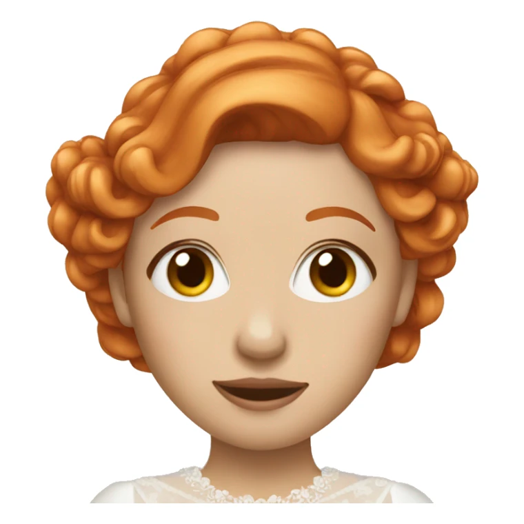 Ginger hair bride sticker