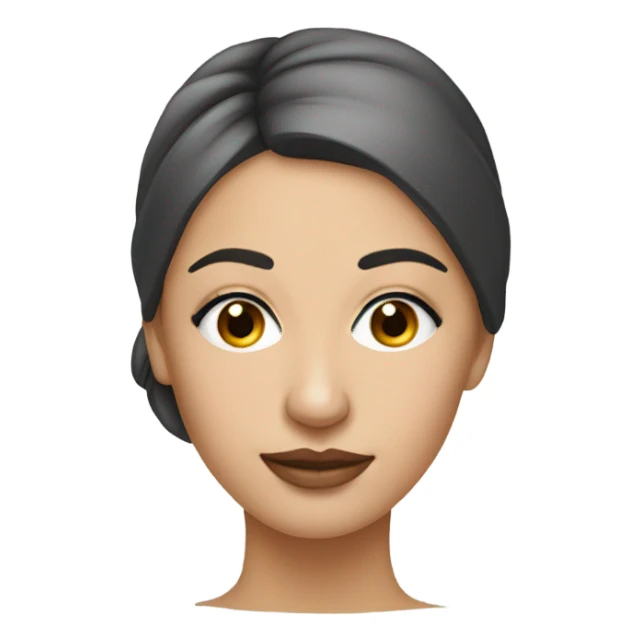 Rhinoplasty nose cast on woman sticker