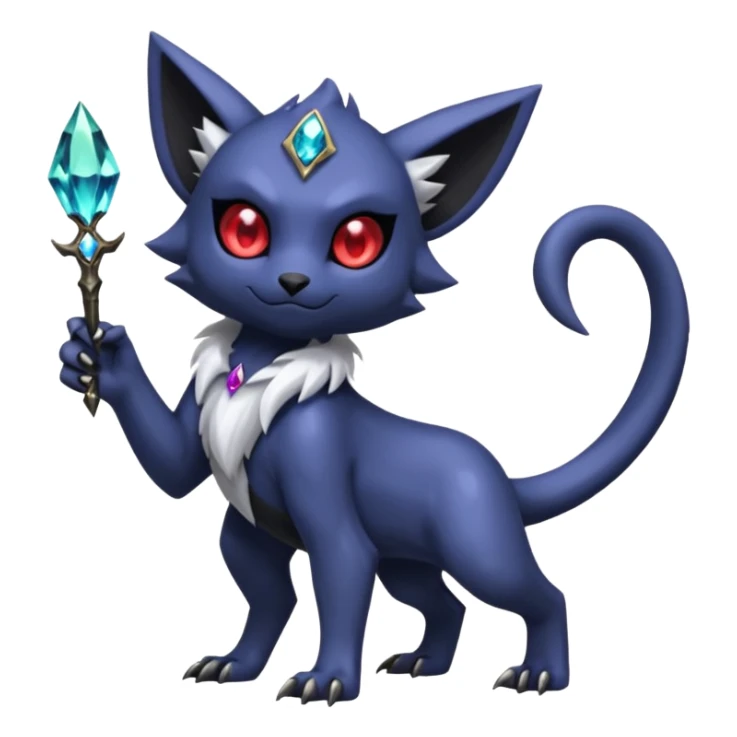 Sableye-Absol-Purloin-hybrid-fusion (full body) sticker