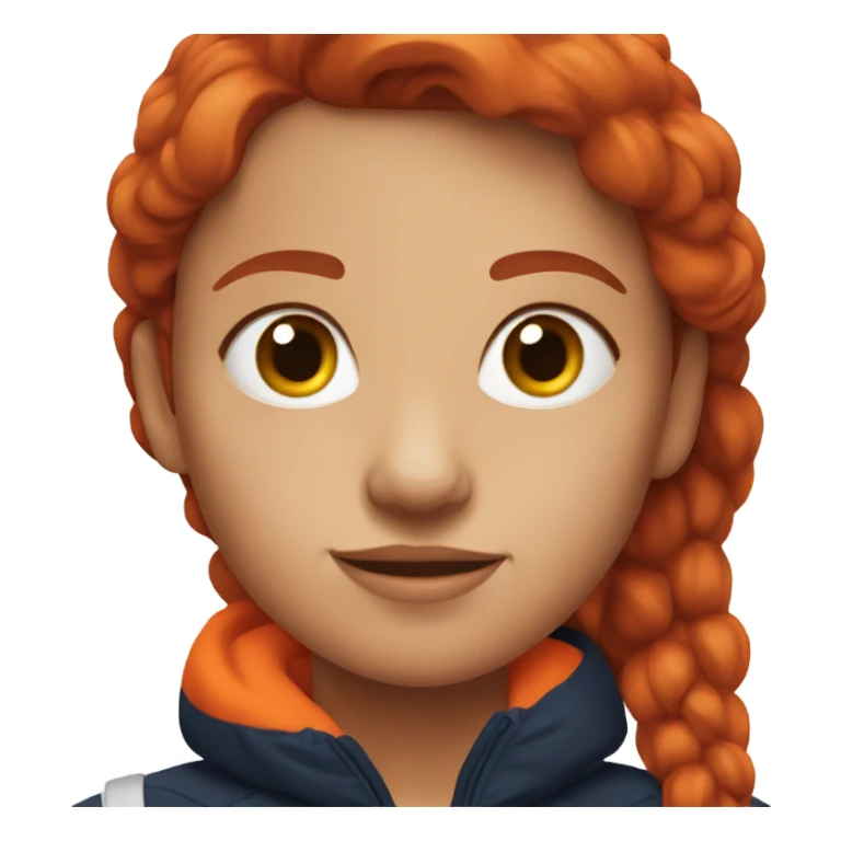 Auburn haired girl with a Red Bull sticker