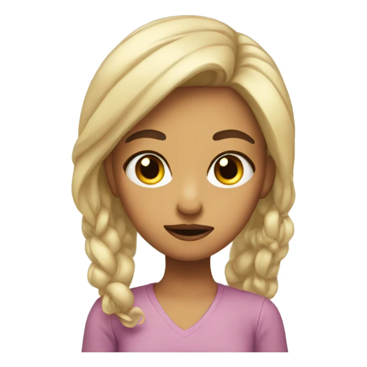 girl giving the side eye  sticker