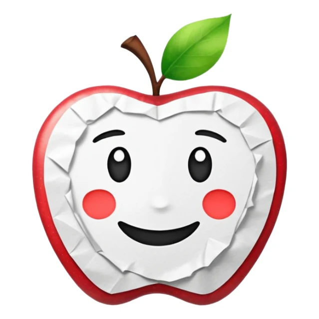 handwritten note apple emoji style "shine unapologetically" sticker